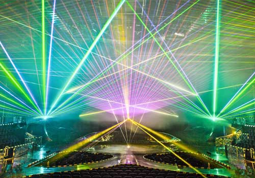 tarm laser show - with grating